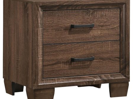 Brandon - 2-Drawer Nightstand - Warm Brown Online Hot Sale