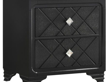 Penelope - 2-Drawer Nightstand - Midnight Star Cheap