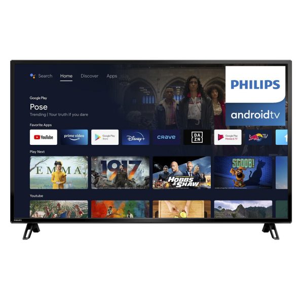 55  Philips 4K UltraHD LED Android TV with Google Assistant- Model 55PFL5766 F6 For Discount