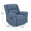 Wide Manual Glider Standard Recliner - Navy Blue Online Hot Sale