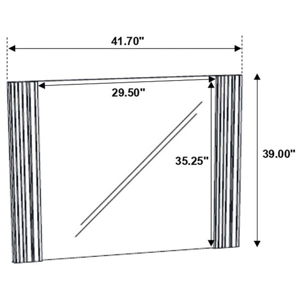 Blacktoft - Dresser Mirror - Black For Sale