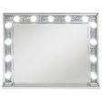 Wilmer - Rectangular Table Vanity Mirror With Lighting - Silver Sale