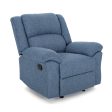 Wide Manual Glider Standard Recliner - Navy Blue Online Hot Sale