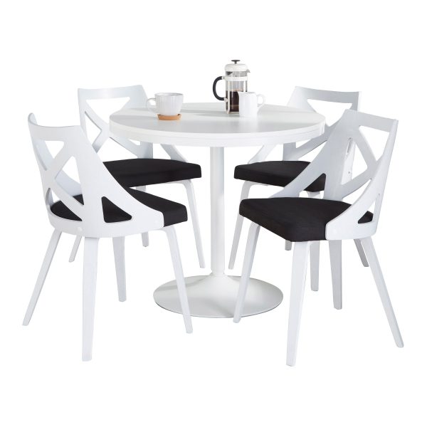 Dakota Charlotte - 5 Piece Contemporary Design, Dining Set Online