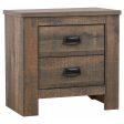 Frederick - 2-Drawer Nightstand - Weathered Oak Online Hot Sale