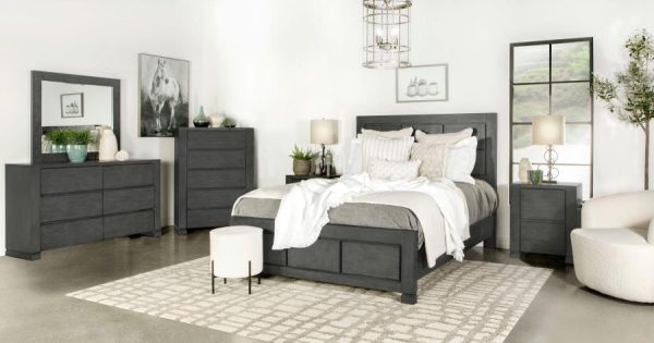 Lorenzo - Dresser Mirror - Dark Gray For Sale