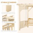 Wooden 2 Person Pergola Gazebo Patio Swing Bench Chair - Model #84A-217 Hot on Sale