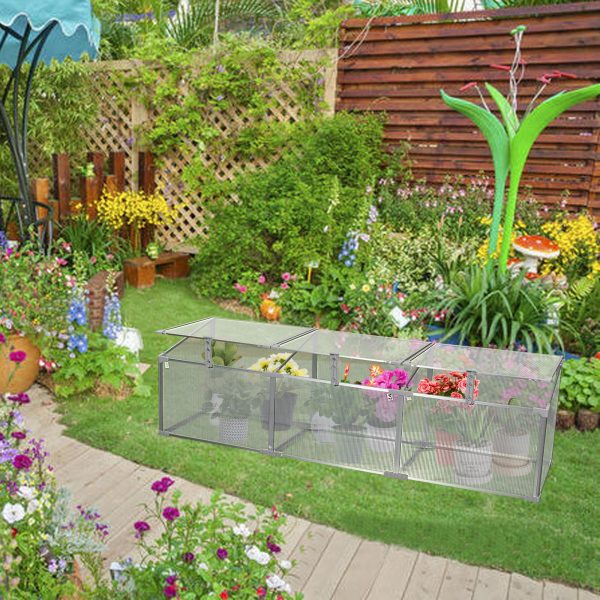 Polycarbonate Greenhouse For Outdoors In Winter - Silver Sale