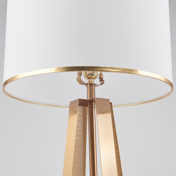 White & Gold 23 inch 1-Light Table Lamps with Metal Base- Includes 2- Model Mardes Online