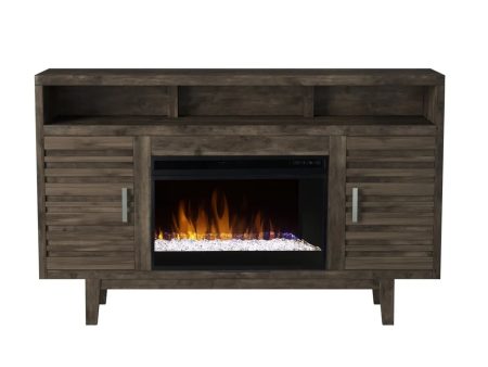 Avondale - Electric Fireplace TV Console For TVs Up To 70  - Charcoal Brown Cheap