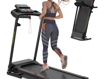 Folding Treadmill With Incline 2.5Hp 12Km   H Electric Treadmill For Home Foldable, Bluetooth Music Cup Holder Heart Rate Sensor Walking Running Machine For Indoor Home Gym Exercise Fitness Sale