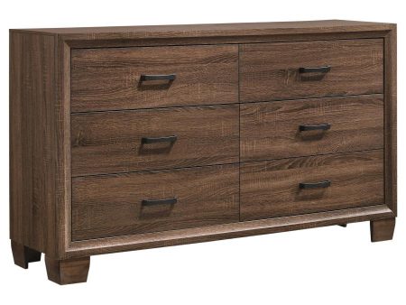 Brandon - 6-Drawer Dresser - Warm Brown Supply