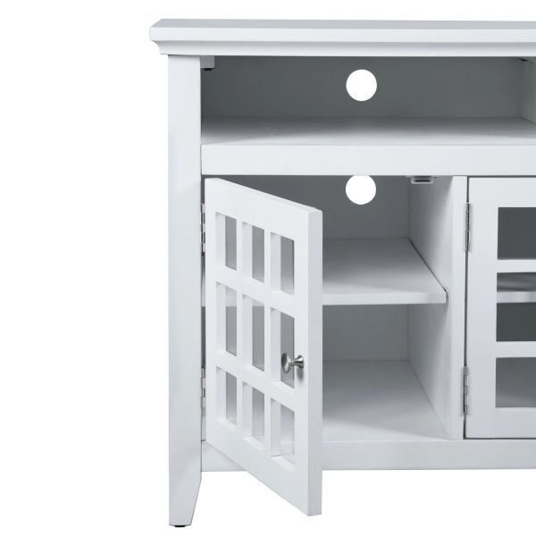 White TV Stand For TV s Up To 55 - Model Taneka Fashion