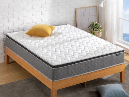 Zinus 25cm Euro Top Latex Hybrid Spring Mattress with Encasement (10”) For Sale