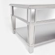 Silver Coffee Table - Clear Mirror- Model Danielle on Sale