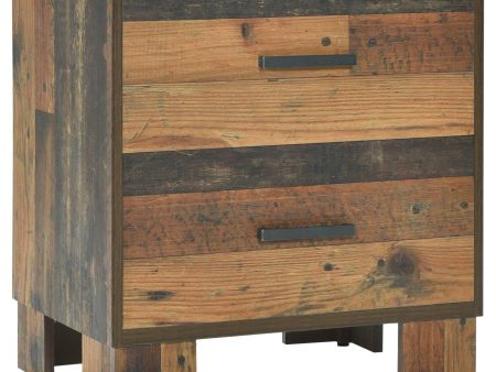 Sidney - 2-Drawer Nightstand - Rustic Pine Online Hot Sale