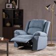 Wide Manual Glider Standard Recliner - Navy Blue Online Hot Sale