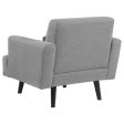 Blake - Upholstered Track Arm Accent Chair - Sharkskin For Discount