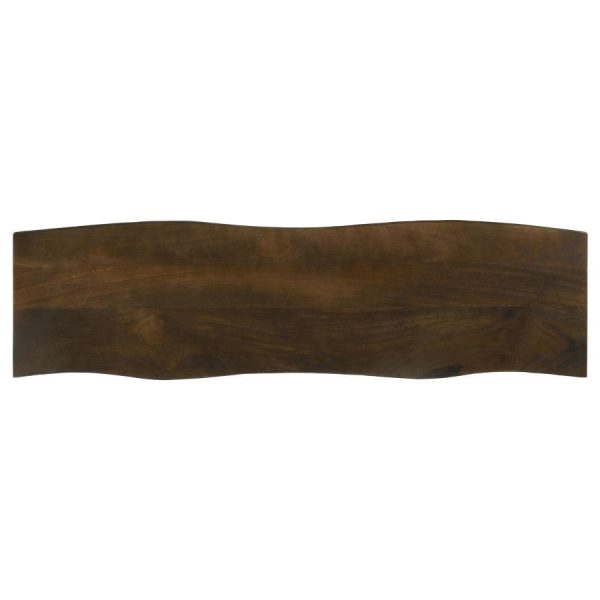 Topeka - Live Edge Wood Dining Bench - Mango Cocoa For Sale