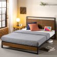 Industrial Rustic Panel Bed Headboard Flat Boxed Option Fashion