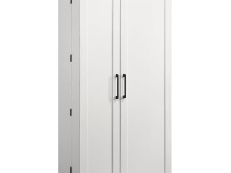 Lincoln - Storage Cabinet With Swing Out Storage Door - White For Cheap