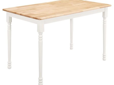 Taffee - Rectangular Solid Wood Dining Table - White Supply