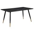 Zetta - Rectangular Wood Dining Table - Black For Sale