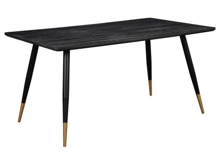 Zetta - Rectangular Wood Dining Table - Black For Sale