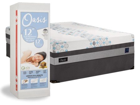 12  Mattress in a Box Cooling Gel Foam Mattress- Soft- Model Oasis Sale