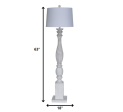 White Wash Plantation Floor Lamp- Model #397364 Cheap