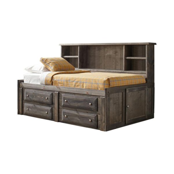 Wrangle Hill - Wood Twin Storage Daybed - Gunsmoke Discount