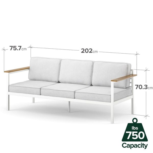 Zinus Pablo Outdoor Sofa with Waterproof Cushions Online Sale