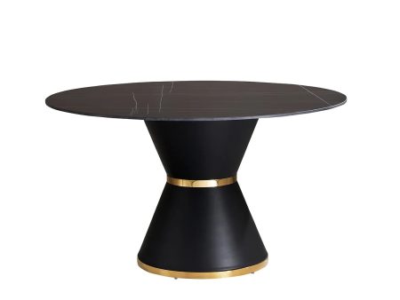 Unique Elegant Black & Gold Dining Table- Model Opulent Sale