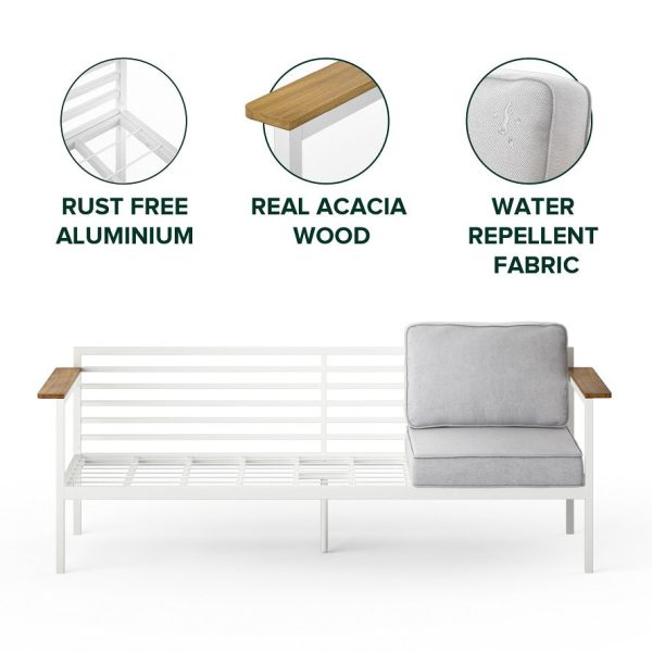 Zinus Pablo Outdoor Sofa with Waterproof Cushions Online Sale