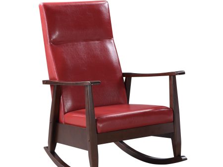 Raina - Rocking Chair - Red   Espresso Online