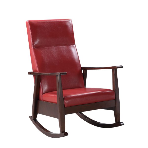 Raina - Rocking Chair - Red   Espresso Online