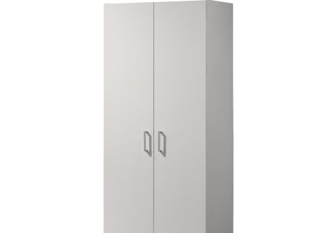 Alara - Height Simplistic Modern Double Door Storage Cabinet - White For Cheap