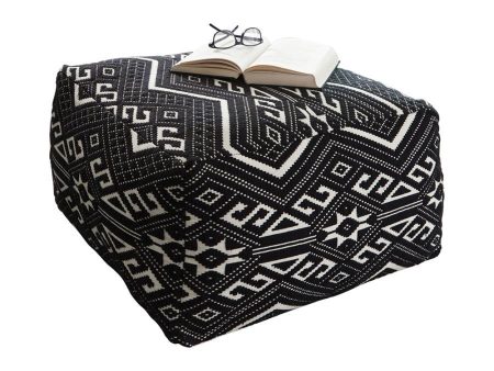 Ofira - Square Upholstered Pouf - Black Discount