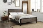 Wood Panel Bed With Steel Frame- Single, Double or Queen- Model #5210 Hot on Sale