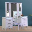 White Vanity Set With Stool- Model #1331 Fashion