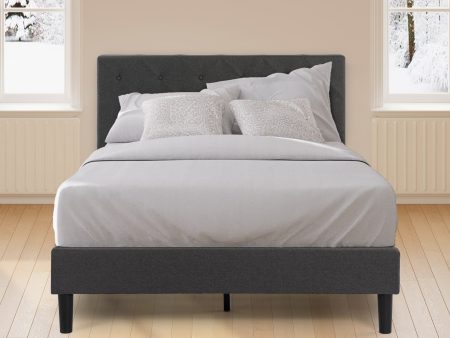 Shalini Upholstered Platform Bed Frame with USB Ports Online