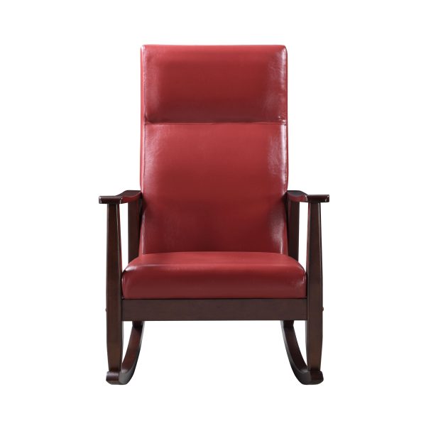 Raina - Rocking Chair - Red   Espresso Online