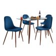 Clara Pebble - 5 Piece Mid Century Modern Elegant Dining Set For Cheap