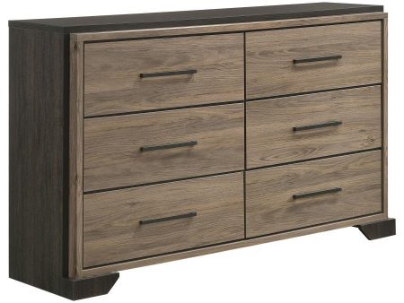 Baker - 6-Drawer Dresser - Light Taupe Online Sale