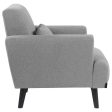 Blake - Upholstered Track Arm Accent Chair - Sharkskin For Discount