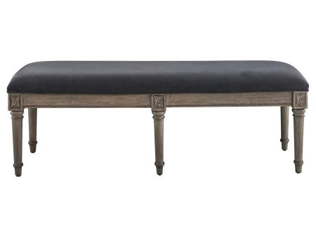 Alderwood - Fabric Upholstered Bench - French Gray Discount