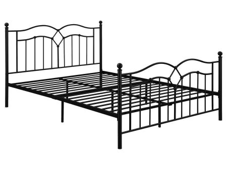 Klossen - Metal Queen Open Frame Bed - Black Supply