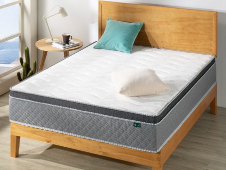 Zinus 30cm Euro Top Latex Hybrid Spring Mattress with Encasement (12”) For Sale