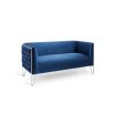 Blue Velvet Loveseat- Model Vermont Sale