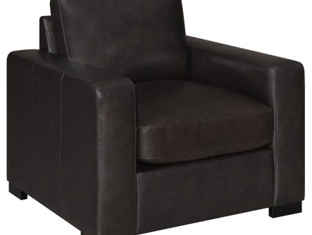 Boardmead - Track Arms Upholstered Chair - Brown For Cheap